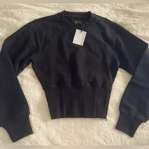 Bandier WSLY cropped sweatshirt size xs - Picture 1 of 4